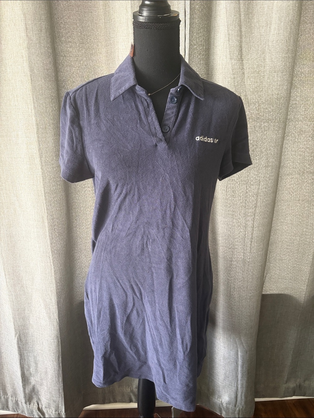 adidas Grey Blue Polo Dress